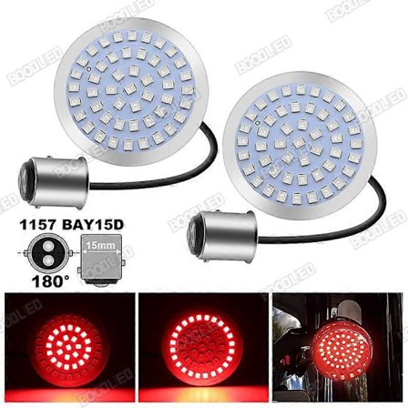 1157 LED Blinklys Harley 1156 Motorsykkel LED Blinklys For Harley Davidson Touring Street Glide Road King M