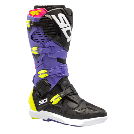 Motokrosové Boty Sidi Crossfire 3 SRS 2026 Fialová/Černá/Fluo žlutá 44