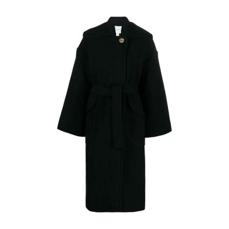 Patou, Belted Coats Czarny, Kobieta, Rozmiar: S