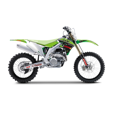 Kit Adesivi Blackbird Replica Kawasaki F&H 22 - Kawasaki KX 450F 2019-2021