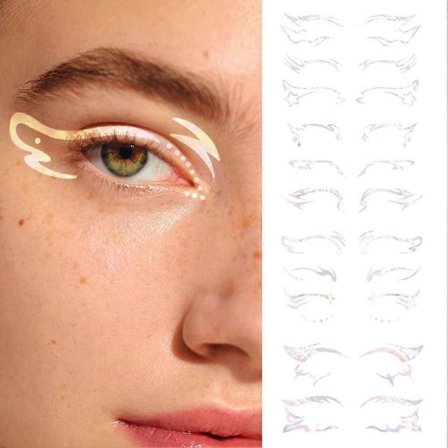 Nine Tail Fox Eyeliner Ögonskugga Smink Schabloner Mall Klistermärke Ögonmakeup