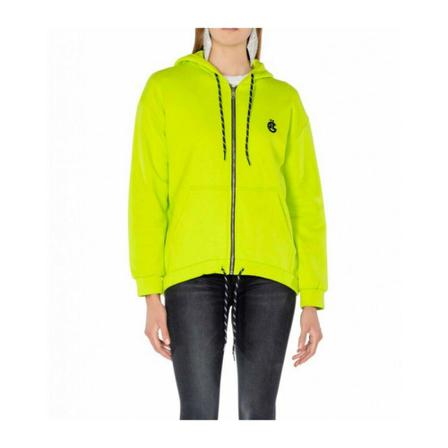 Gaëlle Paris Hoodie hooded sweatshirt with e21ge05 zip Grøn, Dame