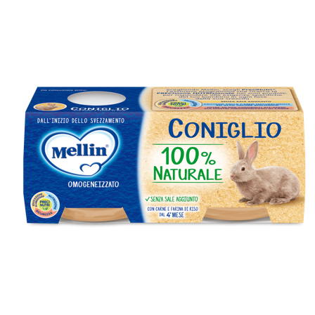 Mellin Omogeneizzato Coniglio 2x80g