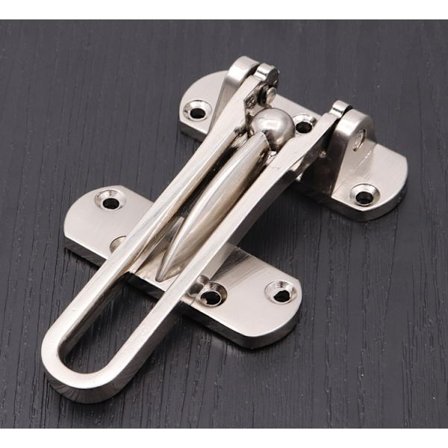 Säkerhetslås för barn till ytterdörr, massivt förtjockat aluminium (silver)[Enkel lås, dubbelskiktsfixering]