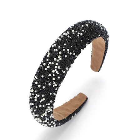Glitter Rhinestone Pannband, Bredt Hårband
