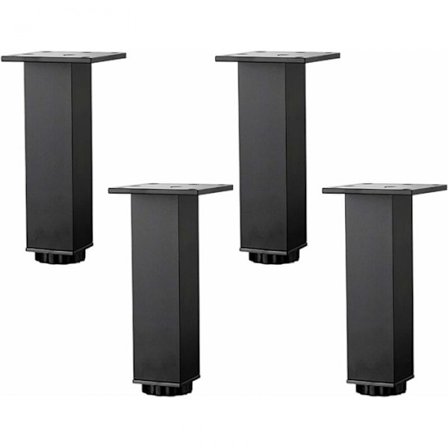 4 stk. højdejusterbare møbelben i aluminiumlegering, sofa-sofabord