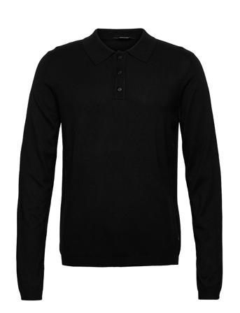 Onswyler Life Ls Polo Knit Black ONLY & SONS