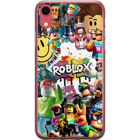 Kompatibelt Mobilskal till Apple Apple iPhone XR Roblox graffiti-kollage med färgglada karaktärer, livliga mönster och energiska element i en urban