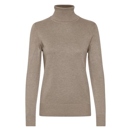 Saint Tropez, Mila SZ Rollneck Pullover Beżowy, Kobieta, Rozmiar: S