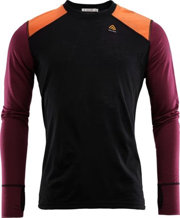Aclima LightWool Reinforced Crew Neck Man Men base layer tops Black L