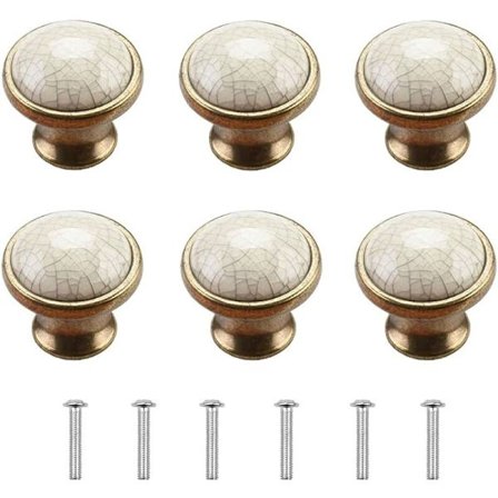 Skapknotter Skapdørknotter 6 stk. Porselensknotter