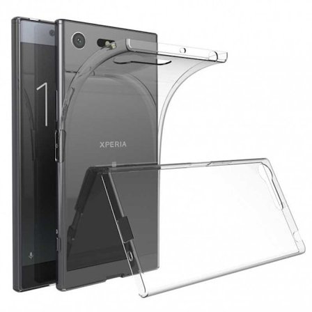 Xperia XZ1 Stöttåligt Genomskinligt Skal Simple
