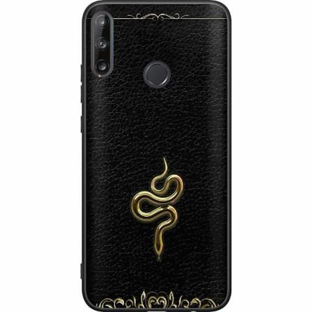 Huawei P40 Lite E Svart Skal Guld Orm