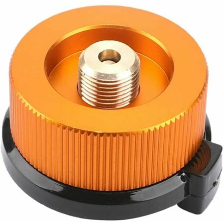 Camping Gas Adapter Huvud Adapter Utomhus Camping Adapter Butangas Gas Cylinder Adapter för Butangas Behållare Gas Behållare Adapter,Gul