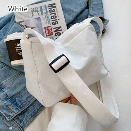 Axelväska Messenger Bag VIT white