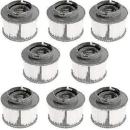 2024 - Sæt med 2 udskiftningsfiltre til vedligeholdelse af din oppustelige pool, mspa eller jacuzzi