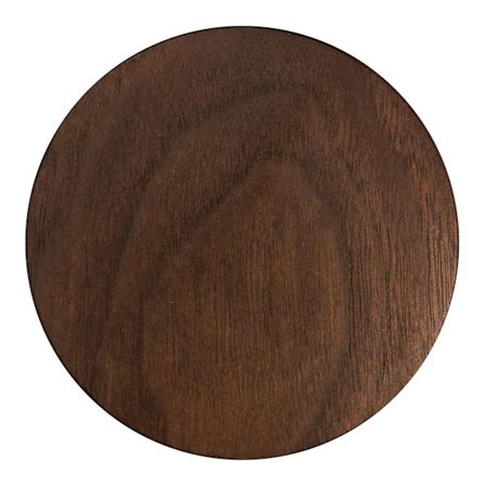 Bordskåner, Mørkt Træ - Rund - Nr. 1