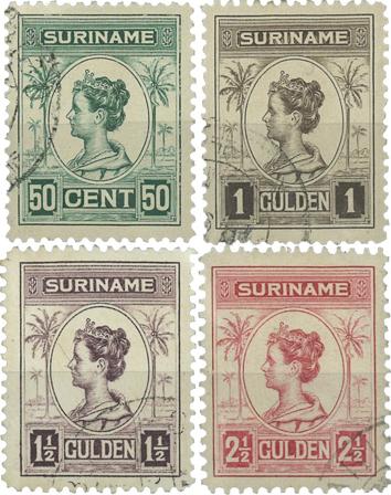 Suriname 1913-1926 - NVPH 100/03 - Stemplet