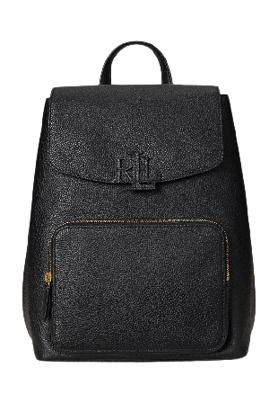 Lauren Ralph Pebbled Leather Medium Cameryn Backpack Handväskor Dam Svart ONESIZE