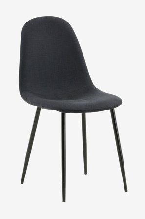 Venture Home - Matstol Polar Tyg, 2-pack - Svart - Stolar - Från Homeroom