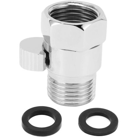 Universal G1/2 Bruse Stopventil med Håndtag, Vandkontrol On/Off til Brusebad, Kompatibel med de fleste mærker, Reducerer Vandforbruget