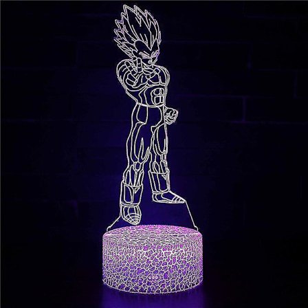 3D Illusion Lamp 7 Colors Optical Change Touch Light USB and Remote Control Art Deco Make A Romantic