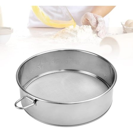 20cm (60 mesh) Rustfritt stål melsikt fint mesh konditorsikt