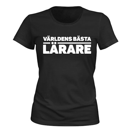 Världens Bästa Lärare - T-SHIRT - DAM