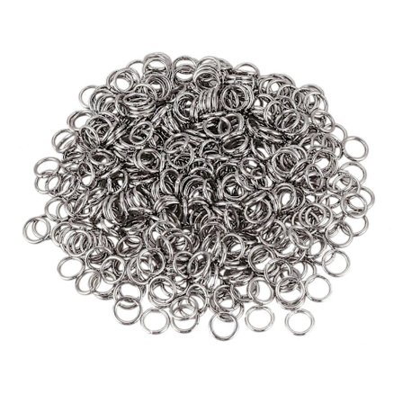 500 Öppna hoppringar i rostfritt stål 7 mm dia. Smyckesdelar