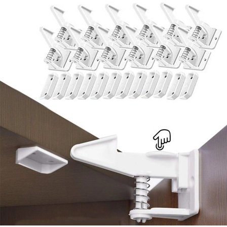 Kaappisuoja Vauvan 12 kappaleen pakkaus Lapsilukko Kaapit Turvakoukut Lapsilukko Kaapit Kaappisuoja Laatikonsuoja Laatikon lukko Oven lukko