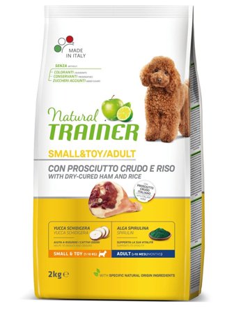 Natural Trainer Crocchette Prosciutto Crudo/Riso Per Cani Adulti