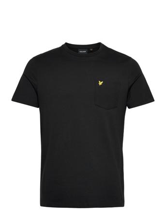 Tonal Stripe Pocket Tshirt Black Lyle & Scott