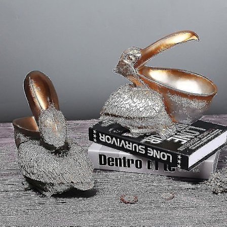 Toucan Nøgleopbevaring Figur Pelican Statue Opbevaringskurv Dyr Fugle Form