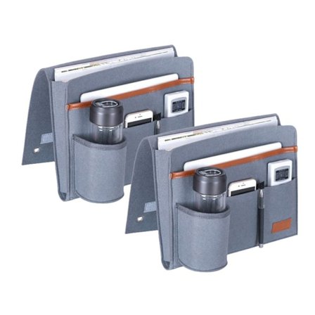 Hängande sängficka, sängorganisatör för barns sängbord, 2-pack