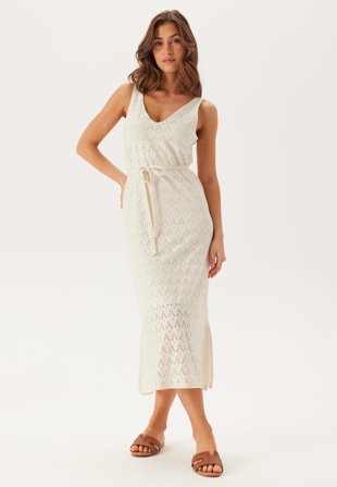 VILA-Viamalina V-neck S/L MIDI DRES-M