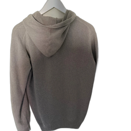 Beige hoodie i kashmir från Oscar Jacobson