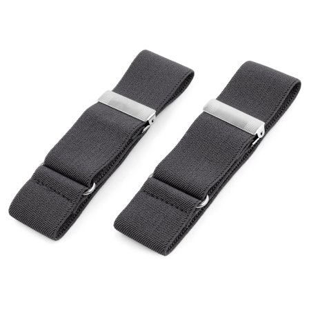Braçadeiras de Camisa Largas Cinza Escuro para homens - Braçadeiras de camisa