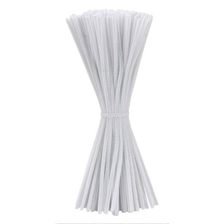 PLAYBOX Piprensare, metall och garn, 30 cm, vit 100/fp - Lyreco - Skola och förskola - Hobbymaterial - Piprensare