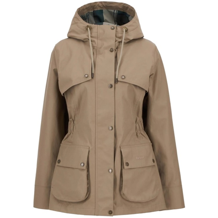 Barbour W's Maple Waterproof Jacket Military Brown