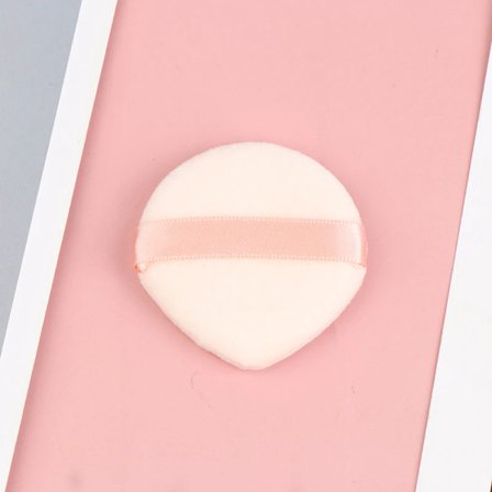 1/2/4 STK Mini Ansigts Makeup Svamp Kosmetik Vaskbar Letvægts Trekant Velvet Pudderkvast Pizza Mel