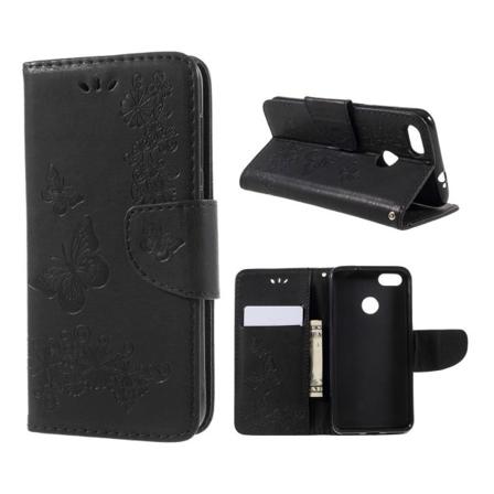 Huawei P9 Lite Mini trendikäs suojakotelo - Musta Black