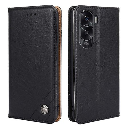 Honor 90 Lite 5g / X50i 5g Kolmionmuotoinen Ompelelinja Pudotussuojakotelo Pu-nahkainen Lompakkoteline Suojus