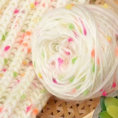 Fargerikt mohairgarn ull bomullsgarn 6 6