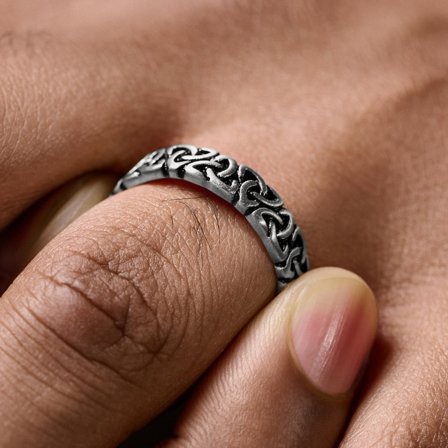 Mattateräksinen Evan Emiliano -kolminaisuussormus for Men