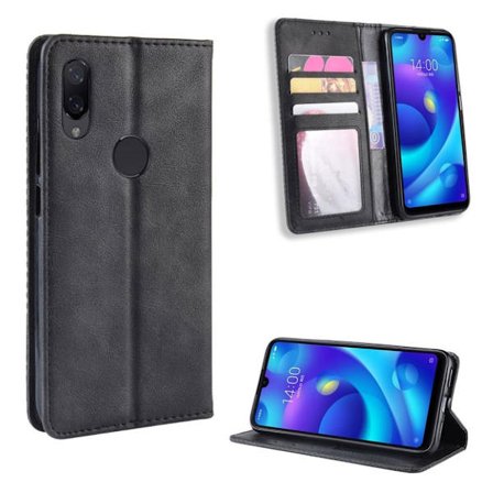 Bofink Vintage läder Xiaomi Redmi Note 7 / Xiaomi Redmi Note 7S / Xiaomi Redmi Note 7 Pro fodral - Svart