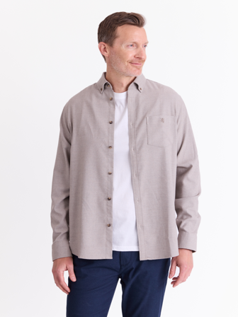 MATCH - Winston skjorte - Redford - Str. S - Herre - Skjorter - Grå - 68% polyester-resirkulert, 30% viskose, 2% elastan