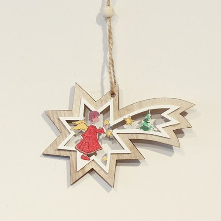 #5 stk. nye trejuleanheng - Meteor juletre dekorasjon#