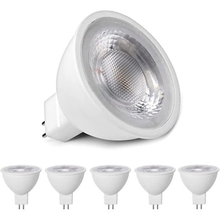 5 stk. MR16 LED-lamper Varmhvit 3000k, MR16 GU5.3 LED 5W erstatning for 50W 40W halogenlampe, 500lm, AC/DC 12V Reflektor LED-pærer, flimmerfri, ikke 