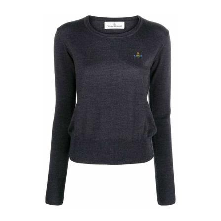 Vivienne Westwood Round-neck Strik Sort, Dame Striktrøjer