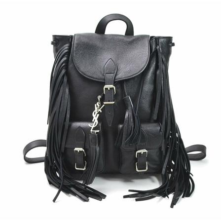 Saint Laurent Vintage, Backpacks Zwart, Dames, Maat:ONE Size